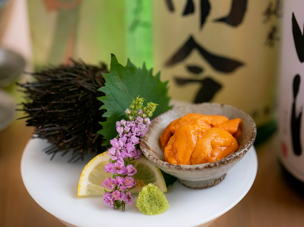 雲丹と海老の専門店　魚漁魚　西中洲 料理②